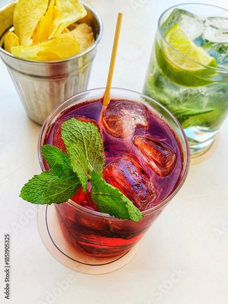 Fototapeta various aperitifs