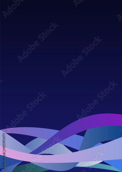 Obraz Abstract blue background with stripes