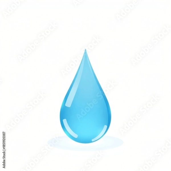 Fototapeta water drop vector illustration