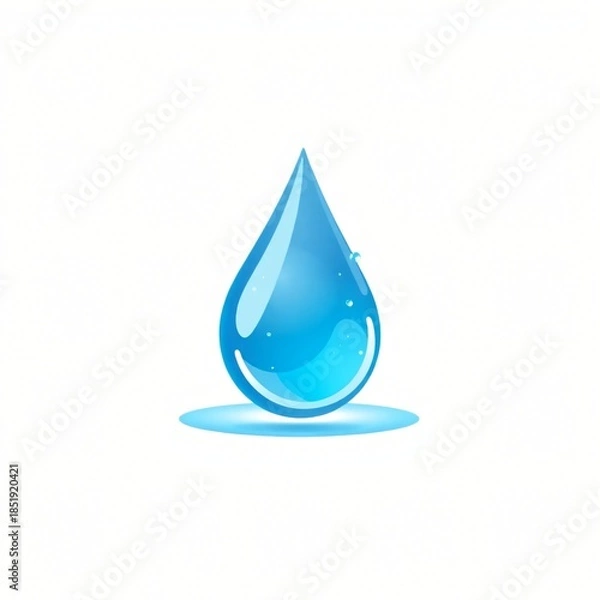 Fototapeta water drop vector illustration