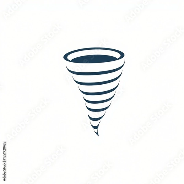 Fototapeta black and white swirl on white background