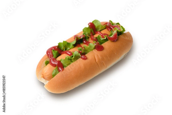 Obraz 斜めから見たホットドッグ