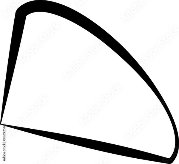 Fototapeta Triangle symbol design. Geometric shape