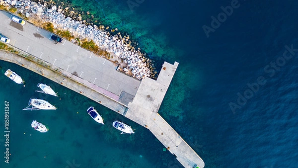 Obraz Adriatic Marina Aerial View
