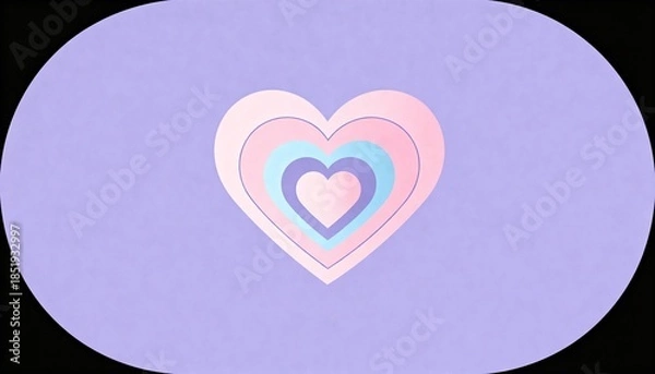 Obraz heart on a white background