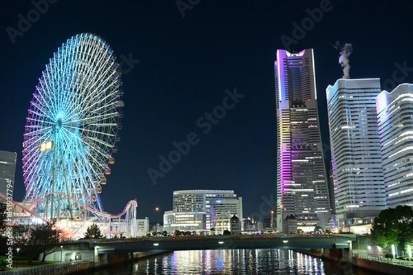 Obraz みなとみらいの夜景