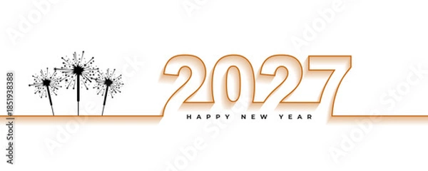 Obraz 2027 Happy New Year