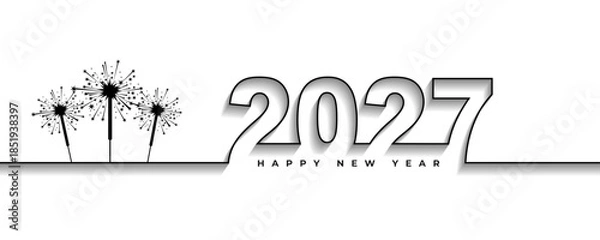 Obraz 2027 Happy New Year