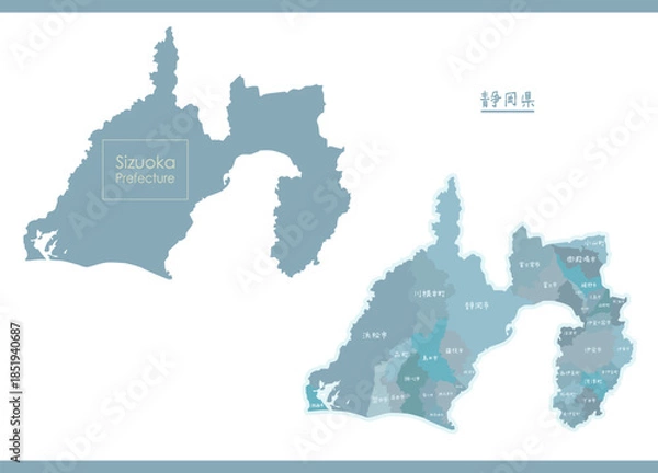 Obraz 静岡県のMAP