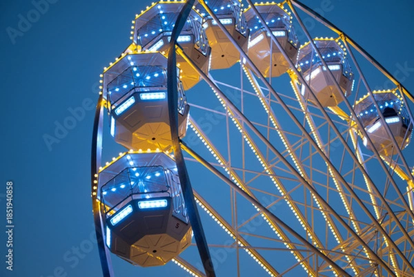 Obraz Riesenrad am Weihnachtsmarkt