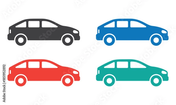 Obraz  hatchback body configuration car icon