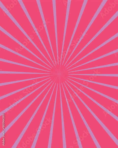 Obraz Radiant pink sunburst