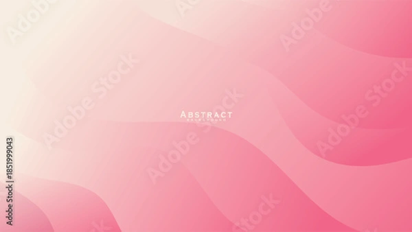 Obraz Soft Pink Abstract Wave Background with Smooth Gradient Curves Minimal Elegant Vector Design
