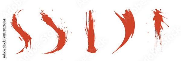 Fototapeta Analog touch material. The texture of the brush is beautiful. Wave pattern.