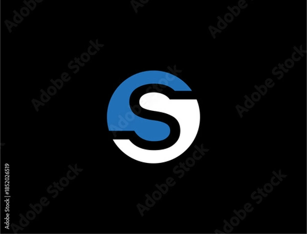 Obraz Abstract design with letter s