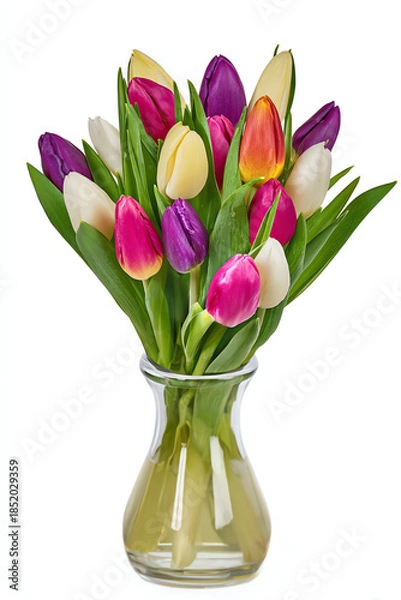 Obraz tulips bouquet, AI generated