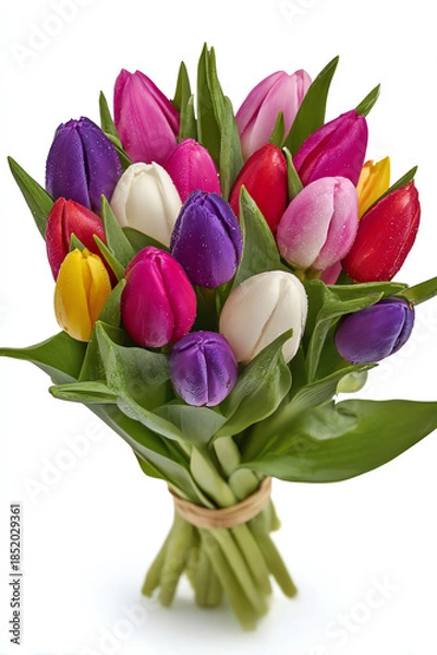 Obraz tulips bouquet, AI generated