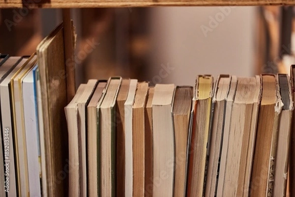 Obraz Books in a library