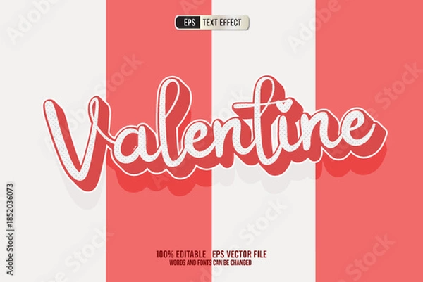 Obraz TEXT EFFECT VALENTINE
