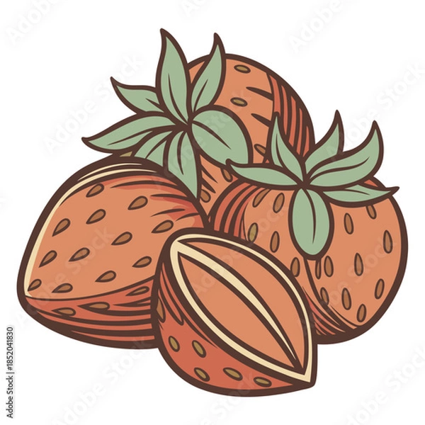 Obraz nuts and dried fruit