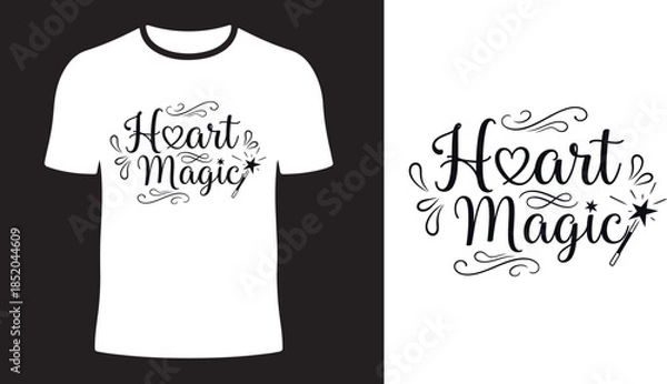 Obraz Heart Magic Typography Minimalist Design