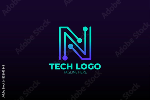Fototapeta N Tech logo