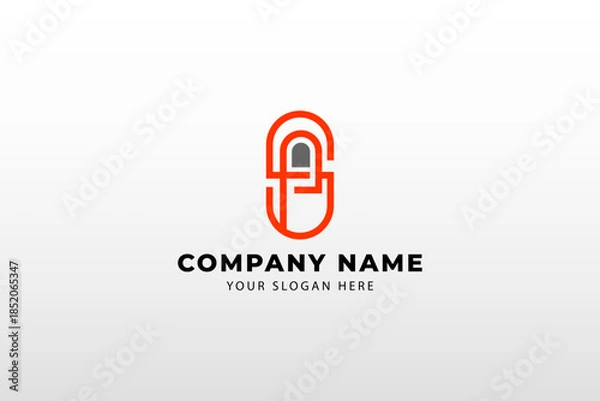 Fototapeta SP Monogram logo