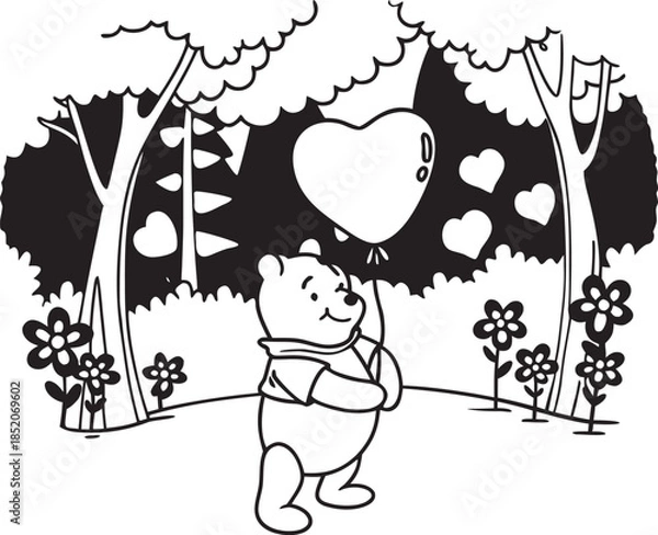 Fototapeta boy and tree