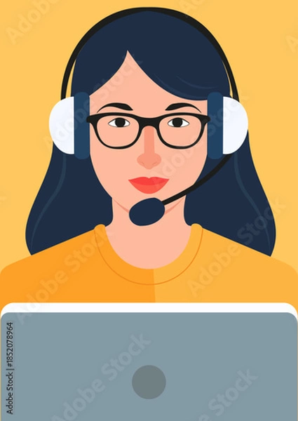 Fototapeta Support operator