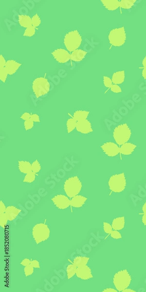 Obraz Organic green  leaves seamless pattern