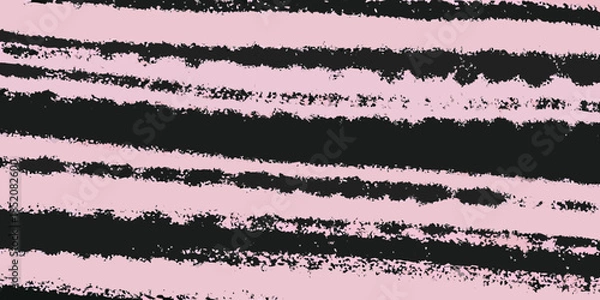 Obraz Abstract pink and black brushstroke pattern background with textured lines