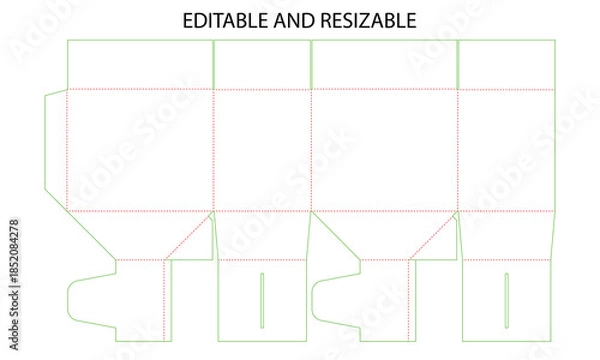 Obraz Editable and resizable template for customizable design layout