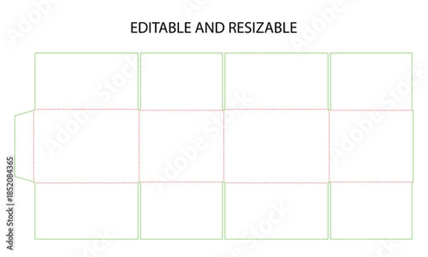 Obraz Editable and resizable template with blank sections