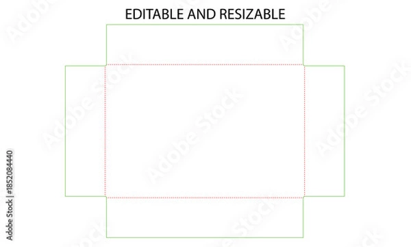 Obraz Editable and resizable template with customizable design