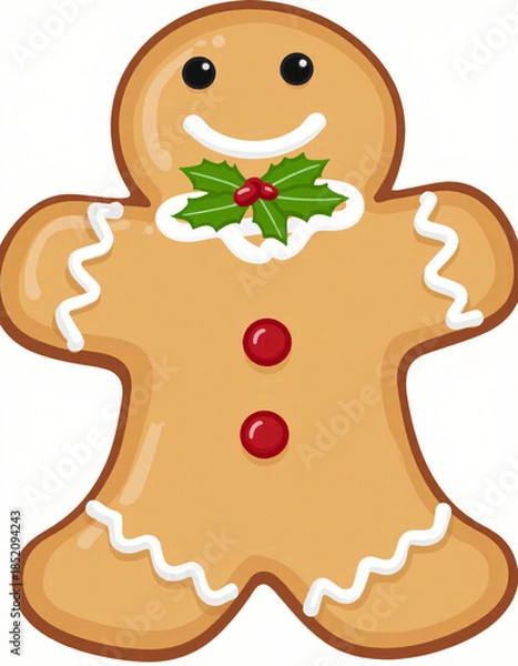 Fototapeta Christmas Cookie Vector Image