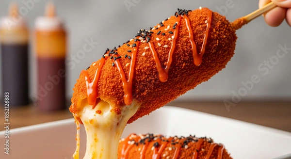 Obraz  hot cheeto corn dog korean