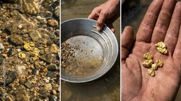 Obraz Panning for gold
