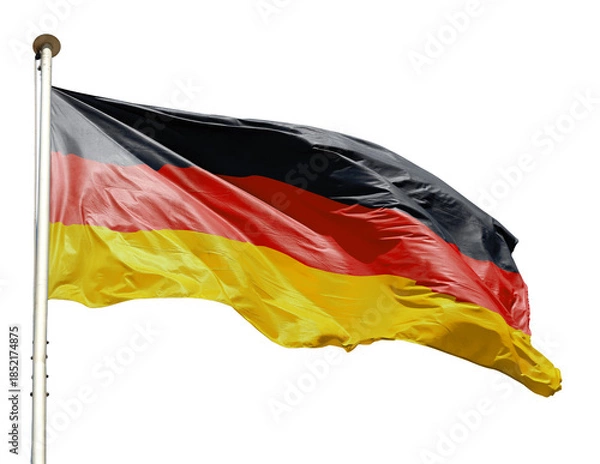 Obraz German flag waving isolated