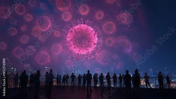 Obraz Coronavirus Projection