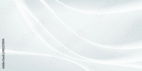 Obraz Smooth White Silk Waves as Background