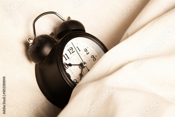 Obraz alarm clock in the bedroom.
