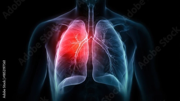 Obraz Medical diagnostic chest scan for illness