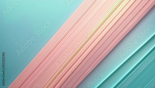 Obraz Minimal Diagonal Thin Lines Soft Pastel Background