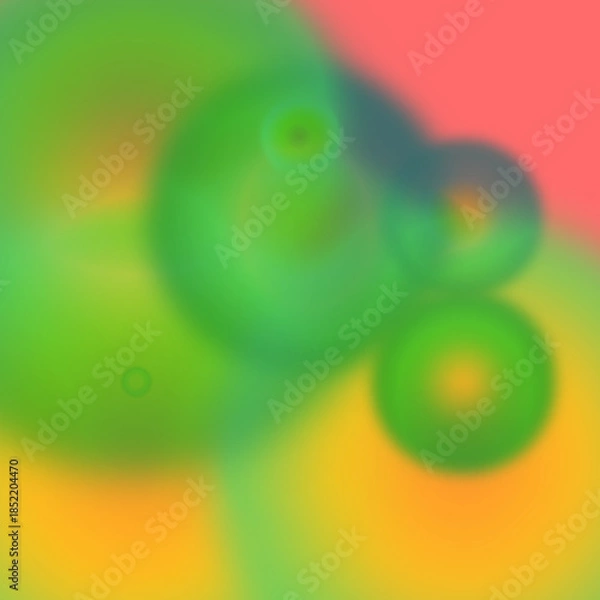 Obraz Colorful Abstract Circles on a Soft Background