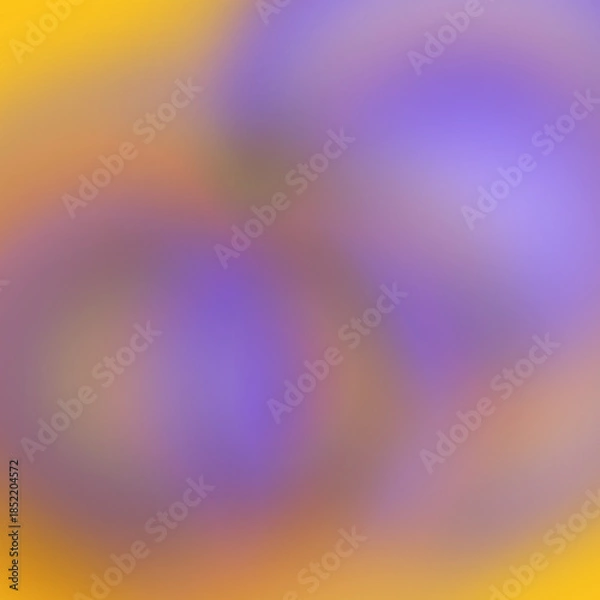 Obraz Vibrant Abstract Circles on Yellow Background