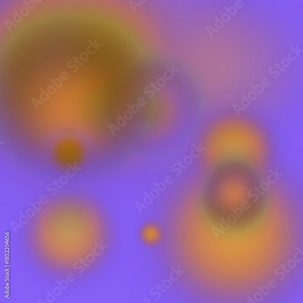 Obraz Vibrant Abstract Circles on Purple Background