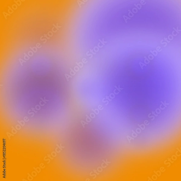 Obraz Vibrant Abstract Shapes on an Orange Background