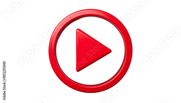 Obraz Flat play button icon