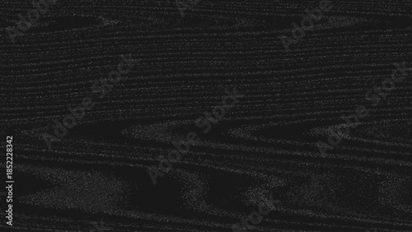 Obraz Black and White VHS Glitch Background