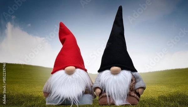 Obraz Two Cheerful Gnomes